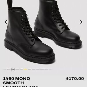 Dr. Martens 1460 Mono Black Smooth